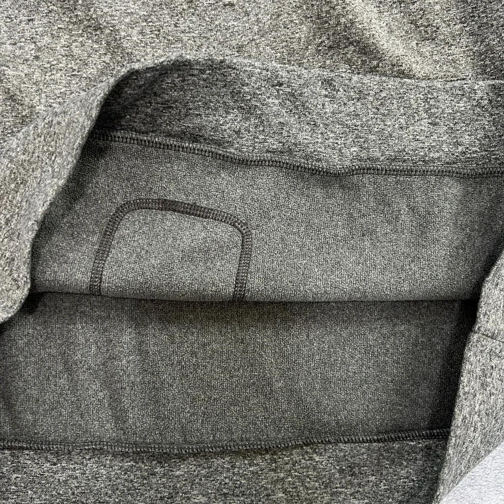 The North Face Drew Peak Hoodie Sweatshirt Mens Large Gray Log‎ Arm Print Casual